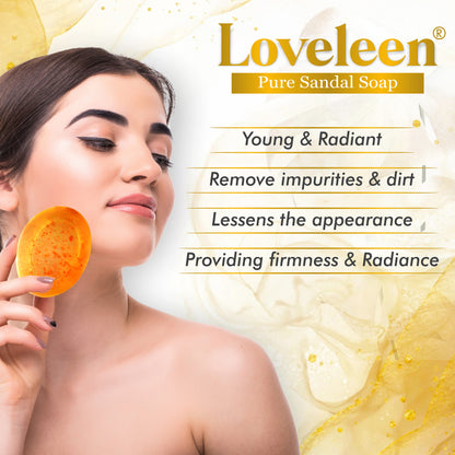 Loveleen 24k Gold Sandalwood Glycerin Soap - 100gm