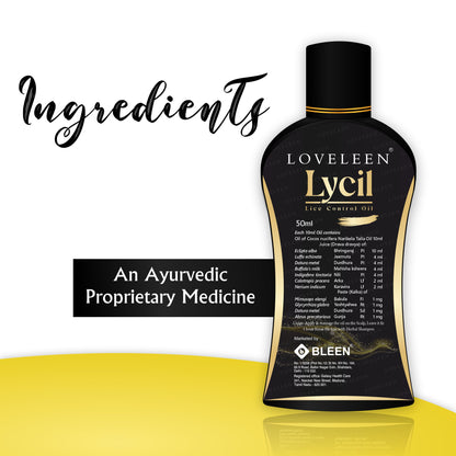 Loveleen Lycil Oil (Ayurvedic Lice Control Oil) - 50ml