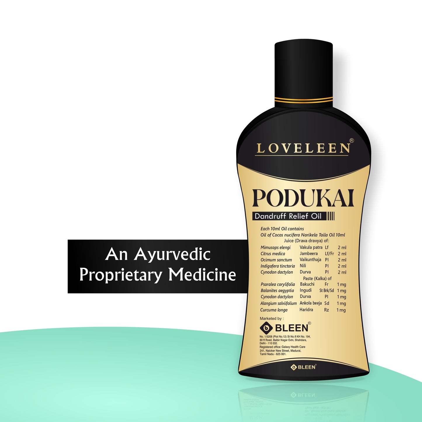 Loveleen Podukai Oil (Ayurvedic Anti - Dandruff Oil) - 100ml